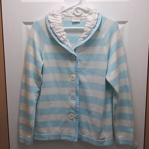 Blue Willi's Denmark Striped Button-up Sweater